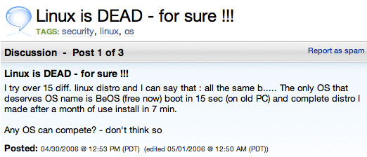 linux is dead